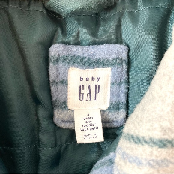 GAP Toddler Boys Wool Plaid Fall Coat - Picture 6 of 8